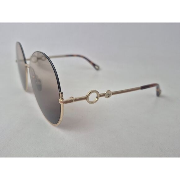 Chloé Women\'s CH0067S 003 Gold Brown Lenses Sunglasses Chloe